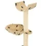Sisal post cat scratching post 105 cm beige prints by vidaXL, Cat furniture - Ref: Foro24-170626, Price: 31,54 €, Discount: %