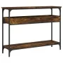 Console table shelf engineered wood smoke oak 100x29x75 cm by , Side tables - Ref: Foro24-837719, Price: 58,90 €, Discount: %