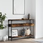 Console table shelf engineered wood smoke oak 100x29x75 cm by , Side tables - Ref: Foro24-837719, Price: 59,62 €, Discount: %