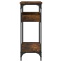 Console table shelf engineered wood smoke oak 100x29x75 cm by , Side tables - Ref: Foro24-837719, Price: 59,62 €, Discount: %
