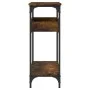 Console table shelf engineered wood smoke oak 100x29x75 cm by , Side tables - Ref: Foro24-837719, Price: 58,90 €, Discount: %