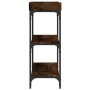 Console table with smoked oak shelves 100x30x80 cm by , Side tables - Ref: Foro24-837809, Price: 53,57 €, Discount: %