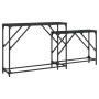 Stackable console tables 2 units black engineered wood by , Side tables - Ref: Foro24-837802, Price: 47,75 €, Discount: %