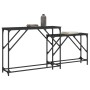 Stackable console tables 2 units black engineered wood by , Side tables - Ref: Foro24-837802, Price: 47,75 €, Discount: %