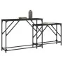 Stackable console tables 2 units black engineered wood by , Side tables - Ref: Foro24-837802, Price: 47,34 €, Discount: %