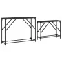 Stackable console tables 2 units black engineered wood by , Side tables - Ref: Foro24-837802, Price: 47,34 €, Discount: %