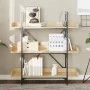Bookcase with 3 shelves engineered oak wood 100x33x108.5 cm by , Bookcases and shelves - Ref: Foro24-837688, Price: 64,03 €, ...