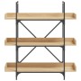 Bookcase with 3 shelves engineered oak wood 100x33x108.5 cm by , Bookcases and shelves - Ref: Foro24-837688, Price: 64,77 €, ...