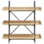 Bookcase with 3 shelves engineered oak wood 100x33x108.5 cm by , Bookcases and shelves - Ref: Foro24-837688, Price: 64,03 €, ...