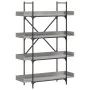 Librería de 4 estantes madera gris Sonoma 100x33x145,5 cm de , Librerías y estanterías - Ref: Foro24-837695, Precio: 84,75 €,...