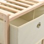 Storage shelf with 3 beige cedar wood fabric baskets by vidaXL, Lockers and storage cabinets - Ref: Foro24-246433, Price: 28,...