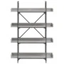 Librería de 4 estantes madera gris Sonoma 100x33x145,5 cm de , Librerías y estanterías - Ref: Foro24-837695, Precio: 84,75 €,...