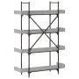 Librería de 4 estantes madera gris Sonoma 100x33x145,5 cm de , Librerías y estanterías - Ref: Foro24-837695, Precio: 84,75 €,...