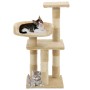 Cat scratcher with 65 cm beige sisal posts by vidaXL, Cat furniture - Ref: Foro24-170609, Price: 38,77 €, Discount: %