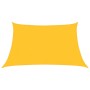 Toldo de vela HDPE amarillo 160 g/m² 3/4x2 m