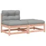Garden sofa without armrests with cushions and footrest by , Modular outdoor sofas - Ref: Foro24-838131, Price: 129,48 €, Dis...