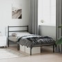 Estructura de cama con cabecero metal negro 100x190 cm de , Camas y somieres - Ref: Foro24-355359, Precio: 61,32 €, Descuento: %
