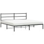 Estructura de cama con cabecero metal negro 193x203 cm de , Camas y somieres - Ref: Foro24-355371, Precio: 104,08 €, Descuent...