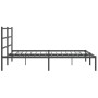 Estructura de cama con cabecero metal negro 193x203 cm de , Camas y somieres - Ref: Foro24-355371, Precio: 104,08 €, Descuent...