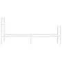Metal bed frame with headboard and white footboard 80x200 cm by , Beds and slatted bases - Ref: Foro24-355423, Price: 65,11 €...