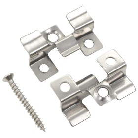 Clips de plataforma 100 uds y 200 tornillos de acero Inoxidable de vidaXL, Suelos y moquetas - Ref: Foro24-45063, Precio: 35,...