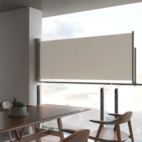 Ausziehbare Seitenmarkise für Terrasse 100x300 cm creme von vidaXL, Sonnenschirme - Ref: Foro24-45185, Preis: 68,33 €, Rabatt: %