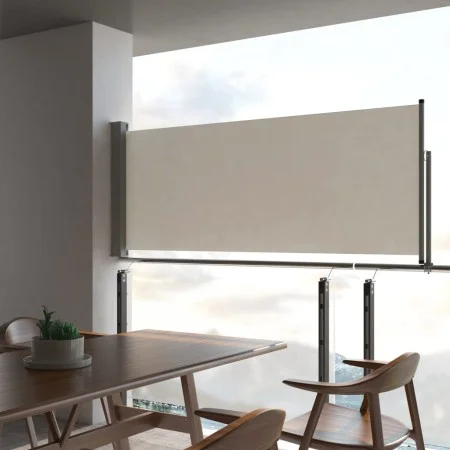 Retractable side awning for patio 100x300 cm cream by vidaXL, Umbrellas - Ref: Foro24-45185, Price: 64,29 €, Discount: %