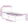 Bett aus Sonoma-Eichenholzwerkstoff mit Kopfteil 90 x 190 cm von , Betten und Lattenroste - Ref: Foro24-838654, Preis: 89,49 ...