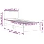 Cama con cabecero madera de ingeniería roble Sonoma 90x190 cm de , Camas y somieres - Ref: Foro24-838654, Precio: 93,63 €, De...