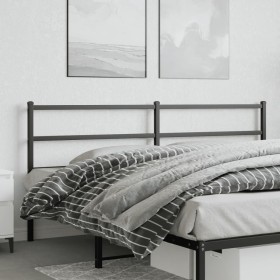 Kopfteil aus schwarzem Metall, 193 cm von , Kopf- und Fußteile - Ref: Foro24-355402, Preis: 29,66 €, Rabatt: %