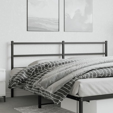 Kopfteil aus schwarzem Metall, 193 cm von , Kopf- und Fußteile - Ref: Foro24-355402, Preis: 29,66 €, Rabatt: %