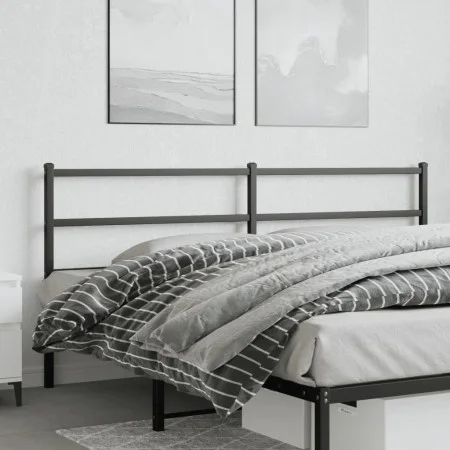 Kopfteil aus schwarzem Metall, 193 cm von , Kopf- und Fußteile - Ref: Foro24-355402, Preis: 29,26 €, Rabatt: %