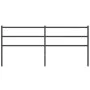 Cabecero de metal negro 193 cm de , Cabeceros y pies de cama - Ref: Foro24-355402, Precio: 29,26 €, Descuento: %