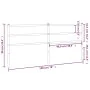 Kopfteil aus schwarzem Metall, 193 cm von , Kopf- und Fußteile - Ref: Foro24-355402, Preis: 29,26 €, Rabatt: %