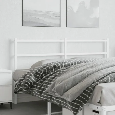 Kopfteil aus weißem Metall, 160 cm von , Kopf- und Fußteile - Ref: Foro24-355449, Preis: 27,94 €, Rabatt: %