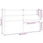 Cabecero de metal blanco 160 cm de , Cabeceros y pies de cama - Ref: Foro24-355449, Precio: 27,94 €, Descuento: %