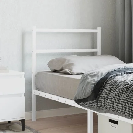 White metal headboard 75 cm by , Headboards and footboards - Ref: Foro24-355440, Price: 19,42 €, Discount: %