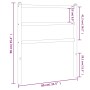 Kopfteil aus weißem Metall, 75 cm von , Kopf- und Fußteile - Ref: Foro24-355440, Preis: 19,69 €, Rabatt: %