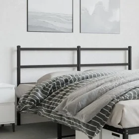 Kopfteil aus schwarzem Metall, 160 cm von , Kopf- und Fußteile - Ref: Foro24-355400, Preis: 29,98 €, Rabatt: %