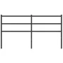Black metal headboard 160 cm by , Headboards and footboards - Ref: Foro24-355400, Price: 29,98 €, Discount: %