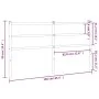 Black metal headboard 160 cm by , Headboards and footboards - Ref: Foro24-355400, Price: 29,98 €, Discount: %