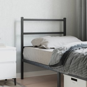 Black metal headboard 80 cm by , Headboards and footboards - Ref: Foro24-355392, Price: 19,69 €, Discount: %