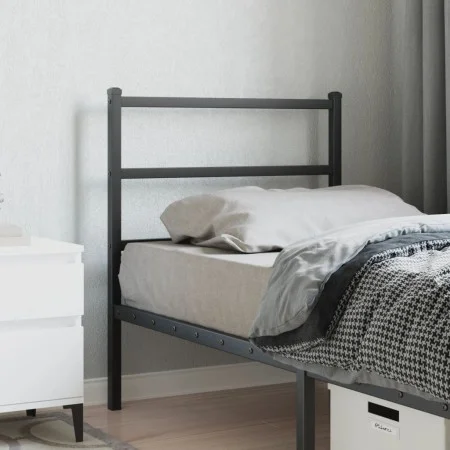 Cabecero de metal negro 80 cm de , Cabeceros y pies de cama - Ref: Foro24-355392, Precio: 19,43 €, Descuento: %