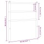 Kopfteil aus schwarzem Metall, 80 cm von , Kopf- und Fußteile - Ref: Foro24-355392, Preis: 19,69 €, Rabatt: %