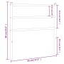 Kopfteil aus weißem Metall, 90 cm von , Kopf- und Fußteile - Ref: Foro24-355442, Preis: 21,76 €, Rabatt: %