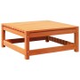 Gartenhocker aus massivem, wachsbraunem Kiefernholz, 70 x 70 x 30 cm von , Modulare Sofas für den Außenbereich - Ref: Foro24-...