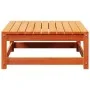 Gartenhocker aus massivem, wachsbraunem Kiefernholz, 70 x 70 x 30 cm von , Modulare Sofas für den Außenbereich - Ref: Foro24-...