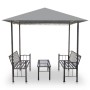 Gartenkiosk mit Tisch und Bänken anthrazitgrau 2,5x1,5x2,4 cm von vidaXL, Zelte und Pavillons - Ref: Foro24-44755, Preis: 313...