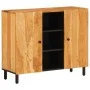 Beistellschrank aus massivem Akazienholz, 90 x 33 x 75 cm von , Sideboards - Ref: Foro24-356883, Preis: 106,14 €, Rabatt: %