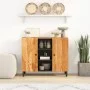 Beistellschrank aus massivem Akazienholz, 90 x 33 x 75 cm von , Sideboards - Ref: Foro24-356883, Preis: 106,14 €, Rabatt: %